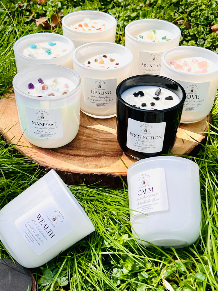 Sacred Intention Crystal Candle Collection