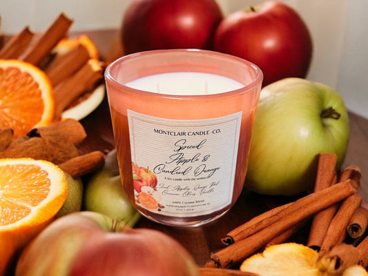 "Spiced Cider Apple Orange" Luxe Olive Coconut Wax Candle |  11 oz