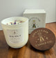 "Balance" Crystal Intention Candle  | Eucalyptus Mint, Bergamot Scented | Olive Wax Blend | 11oz