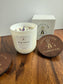 "Balance" Crystal Intention Candle  | Eucalyptus Mint, Bergamot Scented | Olive Wax Blend | 11oz
