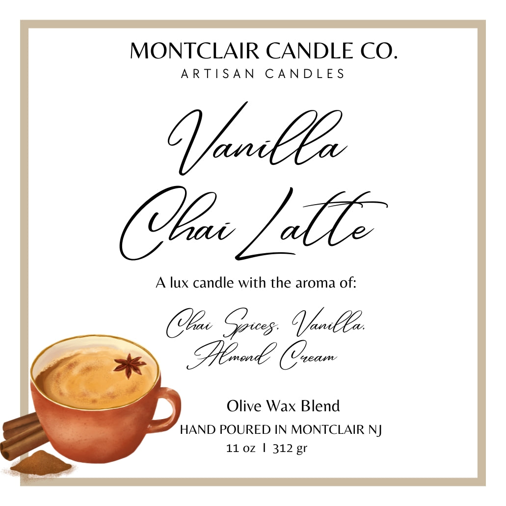 "Vanilla Chai Latte" Luxe Olive Coconut Wax Candle | 11 oz