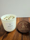 "Focus" Crystal  Intention Candle | Citrus Scented Candle | Olive Wax Blend | 11oz Candle