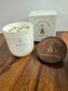 "Focus" Crystal  Intention Candle | Citrus Scented Candle | Olive Wax Blend | 11oz Candle