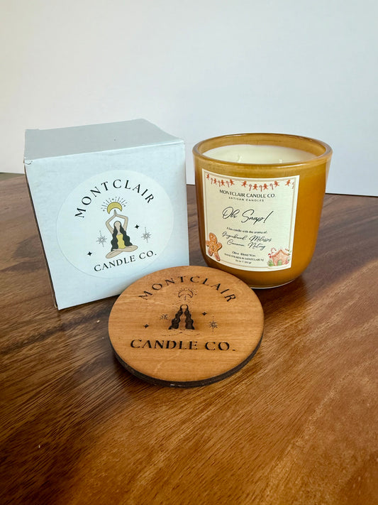 "Oh Snap!" Holiday Candle |  Gingerbread Scented | Olive Blend Wax Candle | 11 oz