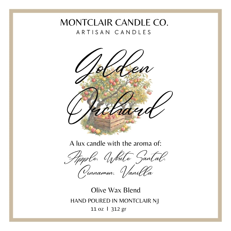 "Golden Orchard" Luxe Olive Coconut Wax Candle | 11 oz