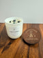 "Grounding" Crystal Intention Candle  | Petrichor Rain, Sage, Ozone, Moss Scented | Olive Wax Blend| 11oz