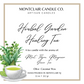 "Garden Healing Tea" Luxe Aromatherapy Candle | Olive  Wax  Blend  | 11 oz