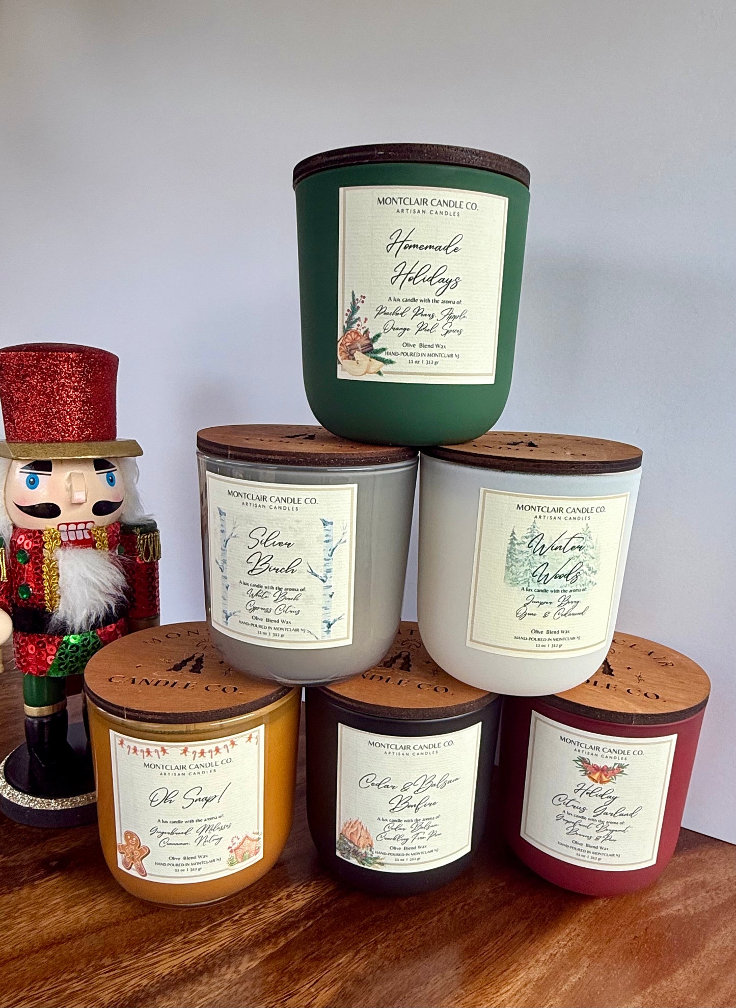 "Oh Snap!" Holiday Candle |  Gingerbread Scented | Olive Blend Wax Candle | 11 oz