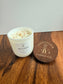 "Devotion" Crystal Intention Candle  | Rosehips, Santal  and Vetiver Scented | Olive Wax Blend | 11oz
