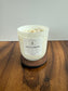 "Devotion" Crystal Intention Candle  | Rosehips, Santal  and Vetiver Scented | Olive Wax Blend | 11oz