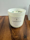 "Good Luck" Crystal Intention Candle | Green Clover and Aloe Scented Candle |Olive Wax Blend | 11oz