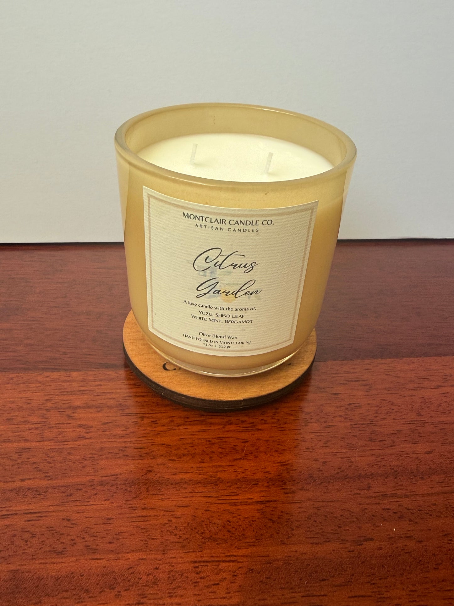 Japanese Citrus Garden Summer Candle | Ponzu Citrus & Shiso | Olive Coconut Wax | Montclair Candle Co.| 11 oz