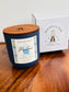 Positano Summer Luxury Candle | Bergamot, Lime Zest & Sandalwood | Olive Coconut Wax | Montclair Candle Co.| 11 oz
