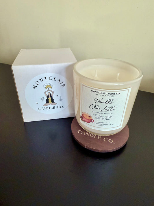 "Vanilla Chai Latte" Luxe Olive Coconut Wax Candle | 11 oz