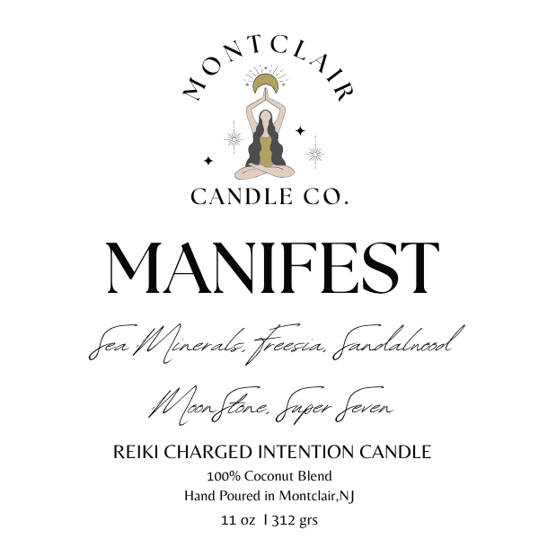 Label for Manifest Candle