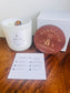 "Focus" Crystal  Intention Candle | Sparking Citrus, Wild Peony, Nutmeg Scented Candle | Olive Wax Blend | 11oz Candle
