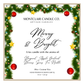 "Merry and Bright" Limited Edition Poinsettia Lid Candle | Candied Orange, Apples, Cinnamon Scented   | Olive Wax Blend  | Christmas Candle | 11 oz
