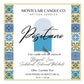 Positano Summer Luxury Candle | Bergamot, Lime Zest & Sandalwood | Olive Coconut Wax | Montclair Candle Co.| 11 oz
