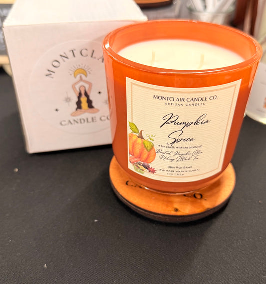 "Pumpkin Spice" Luxe Olive Coconut Wax Candle | 11 Oz