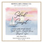 "Soleil Sunset" Summer Coastal Candle | Ocean Breeze, Bergamot & Coastal Woods | Olive Coconut Wax | Montclair Candle Co.| 11 oz
