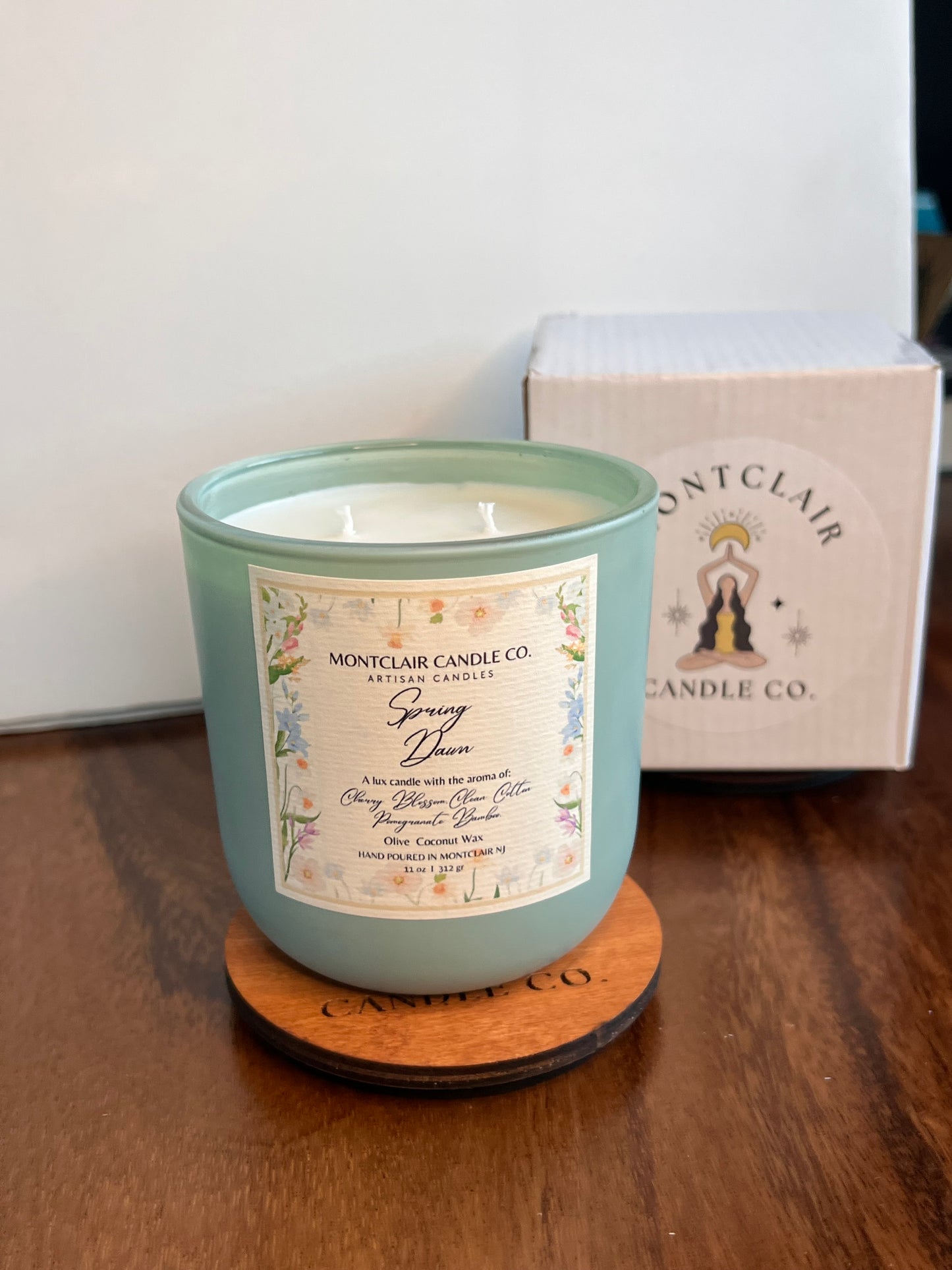 "Spring Dawn" Spring Candle | Orange Blossom, Cherry Blossom, Clean Cotton Scented Candle |  Vegan Candle | Spring Limited Edition Candle | 11 oz