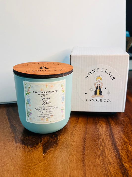 "Spring Dawn" Spring Candle | Orange Blossom, Cherry Blossom, Clean Cotton Scented Candle |  Vegan Candle | Spring Limited Edition Candle | 11 oz