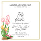 "Tulip Garden" Scented  Luxury Aromatherapy Candle | Olive Coconut Candle |  Vegan Candle | Spring Limited Edition Candle | 11 oz